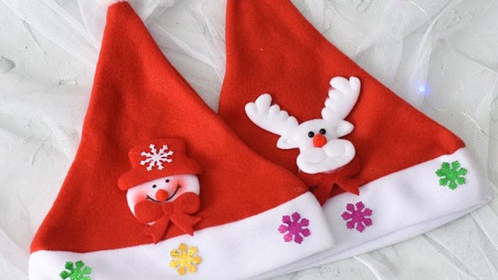 Nón Noel xinh đẹp cho bé mầm non